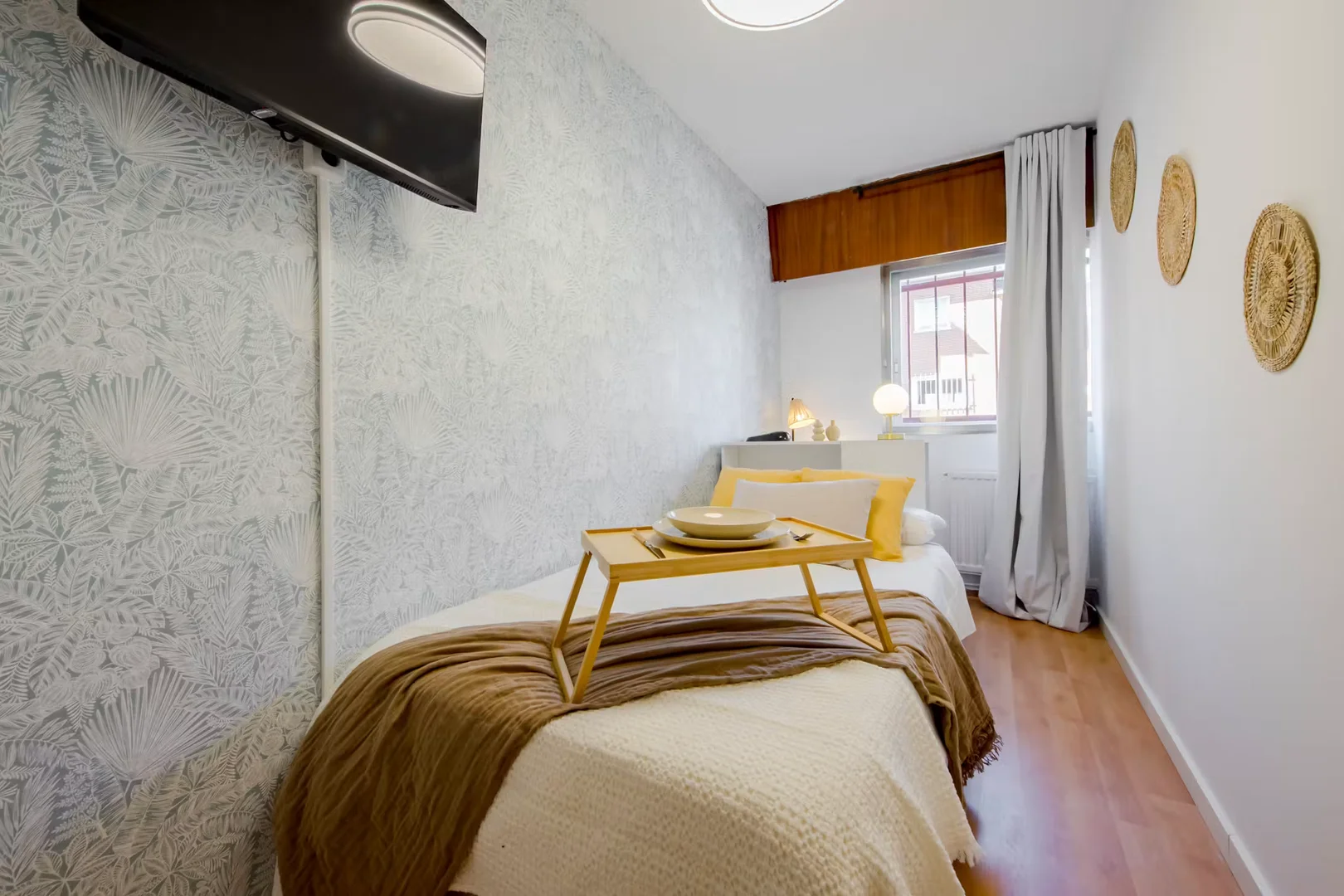 Student room in  with study area and shared facilities