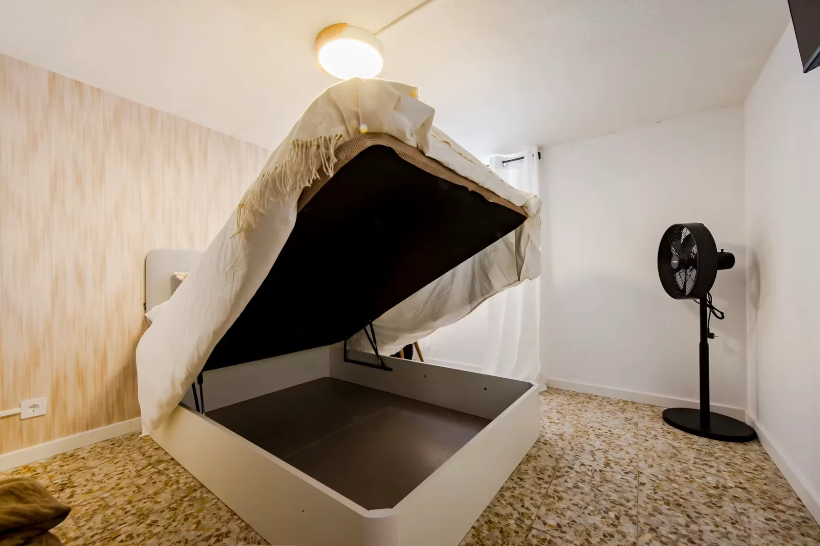 Student room in  with study area and shared facilities