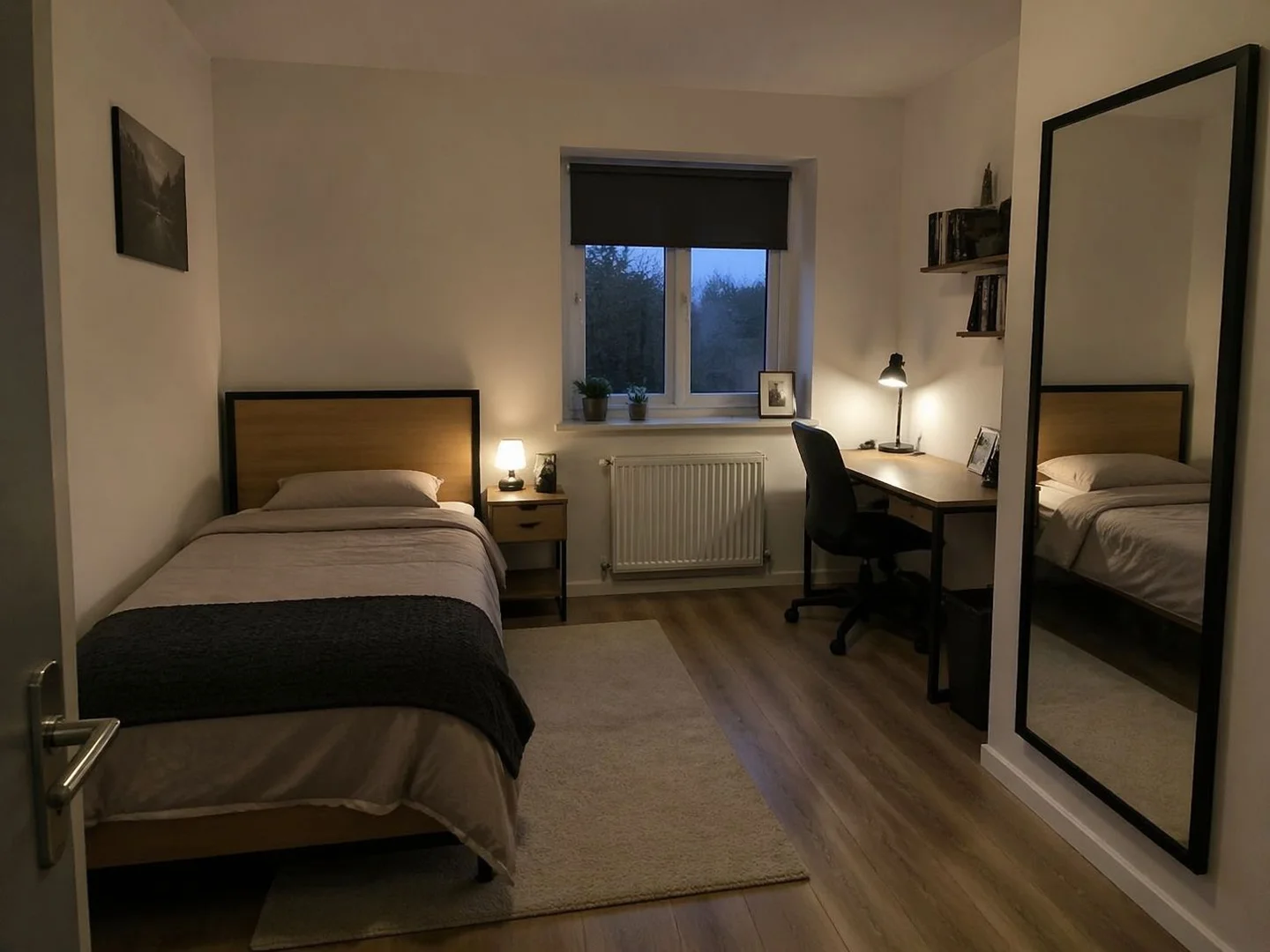 Quarto para alugar em apartamento de estudantes em , totalmente mobilado