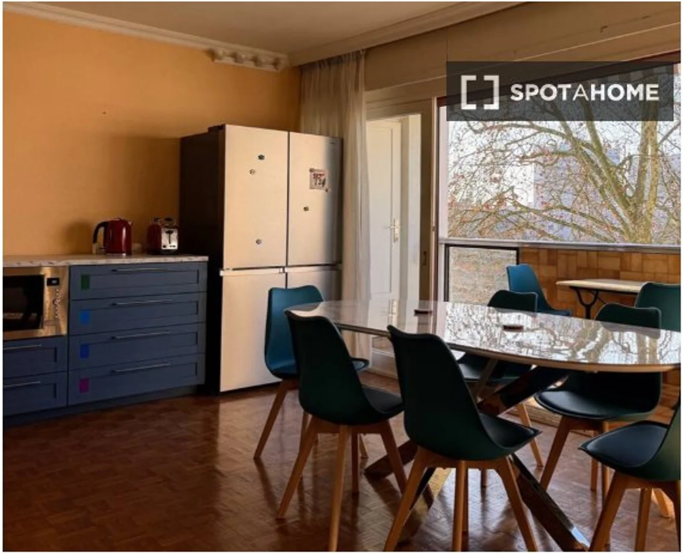 'de modern olanaklara sahip öğrenci dostu oda