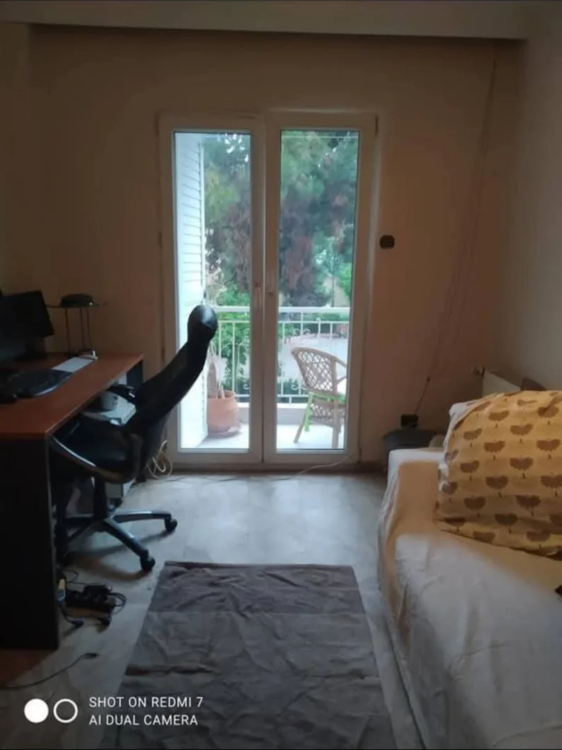 Student room in  with study area and shared facilities
