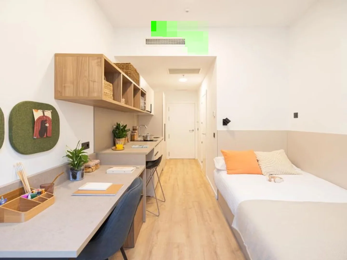 Habitación estudiantil económica cerca del campus en 