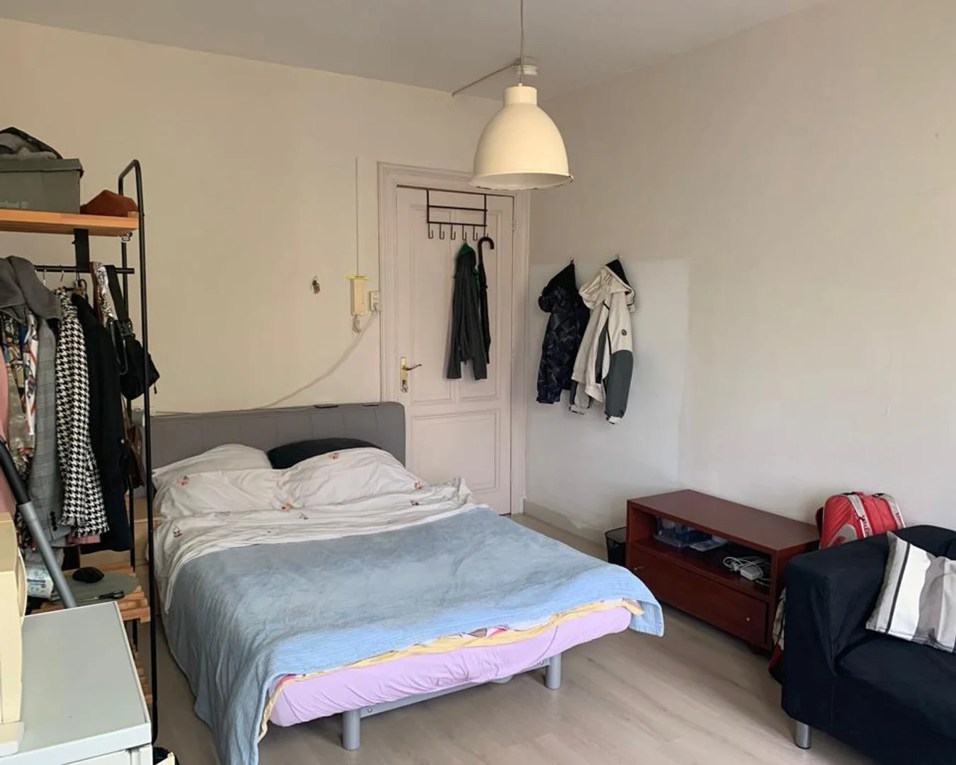 Student room in  with study area and shared facilities