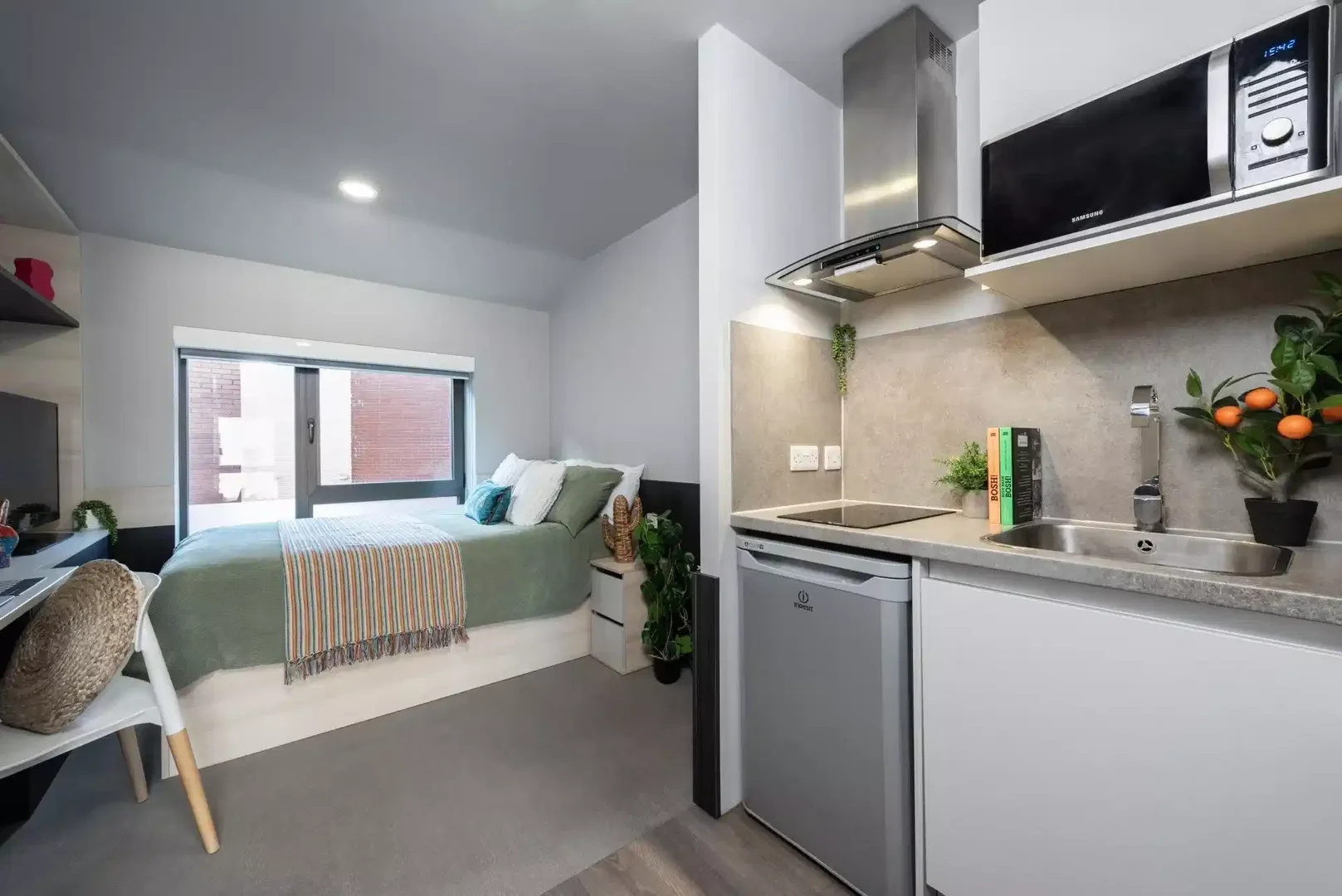 Apartamento estúdio compacto ideal para estudantes em