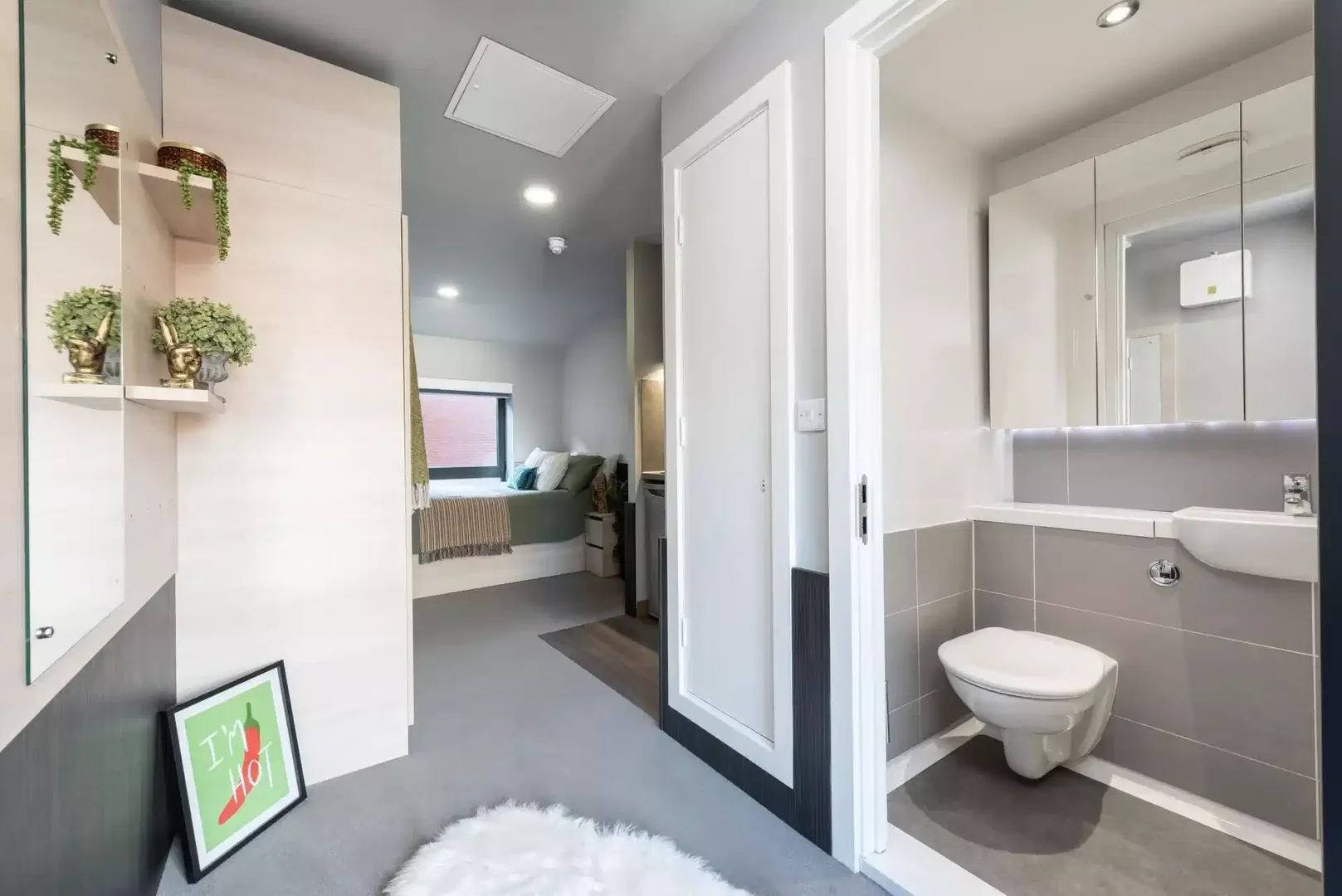 Apartamento estúdio totalmente equipado para estudantes em