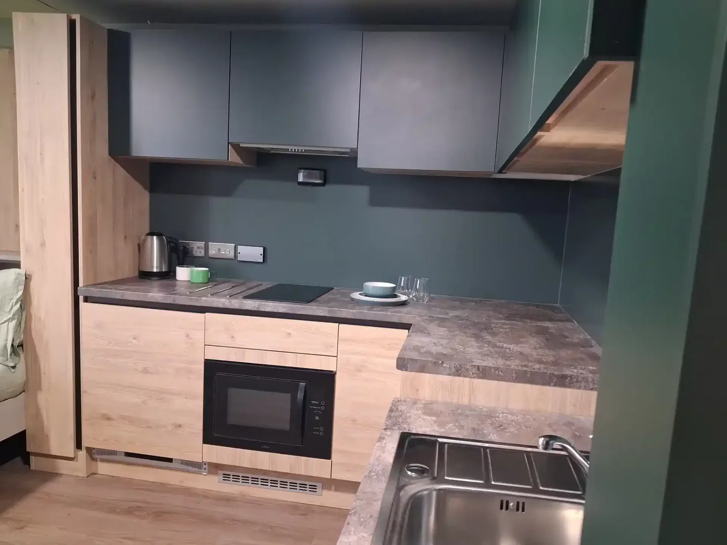 Minimalist student studio in  with efficient layout