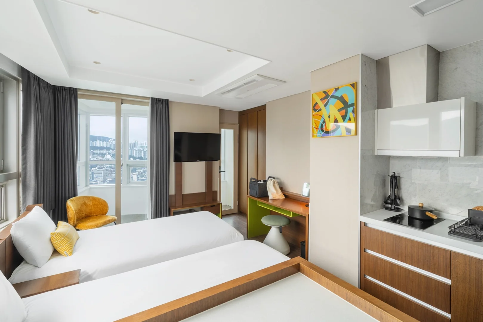 Asequible apartamento estudio con características esenciales en