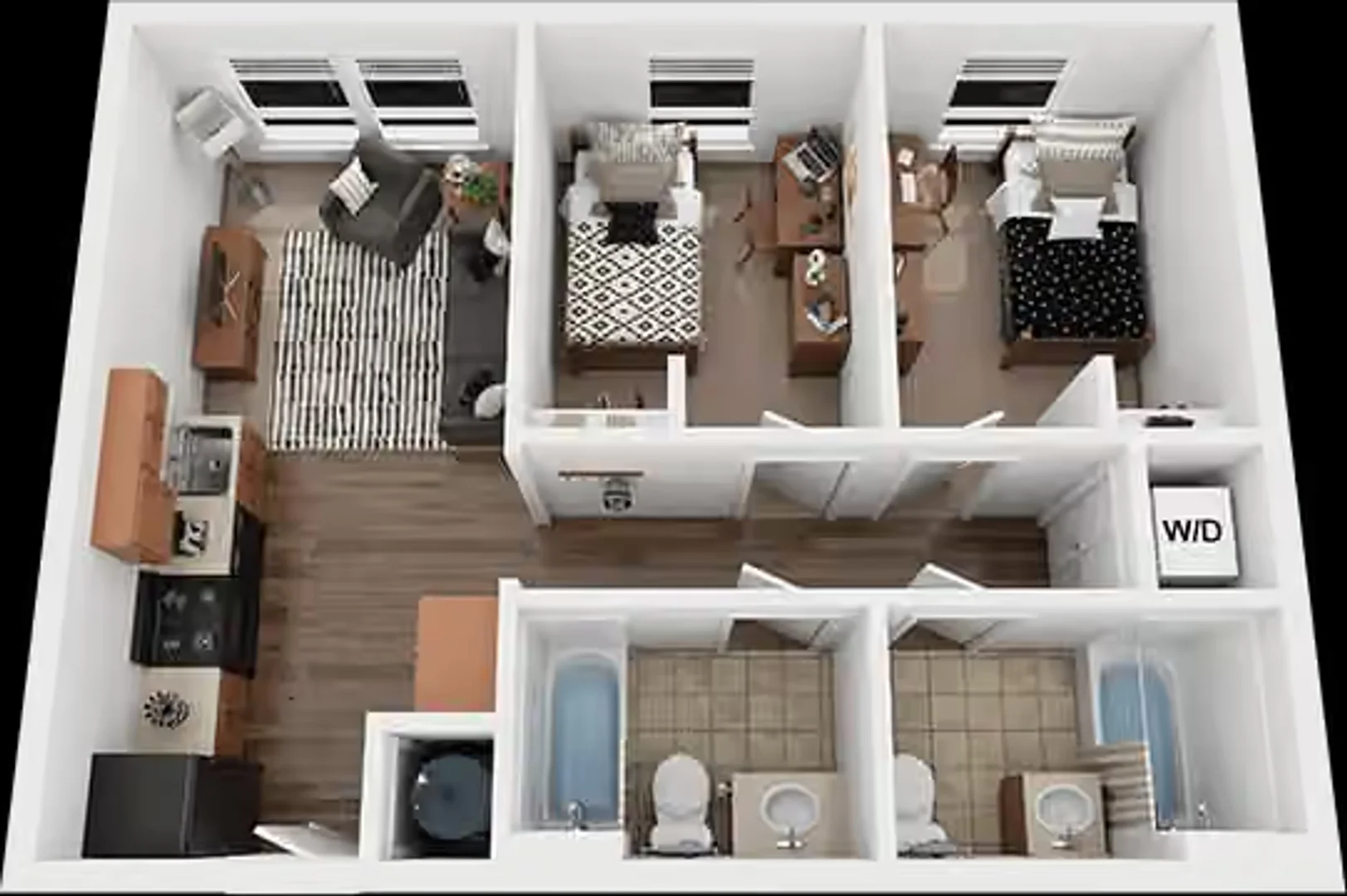 Quarto de estudante funcional perfeito para estudar em 