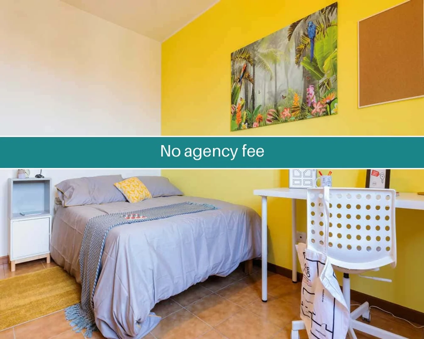 Quarto de estudante económico perto do campus em 