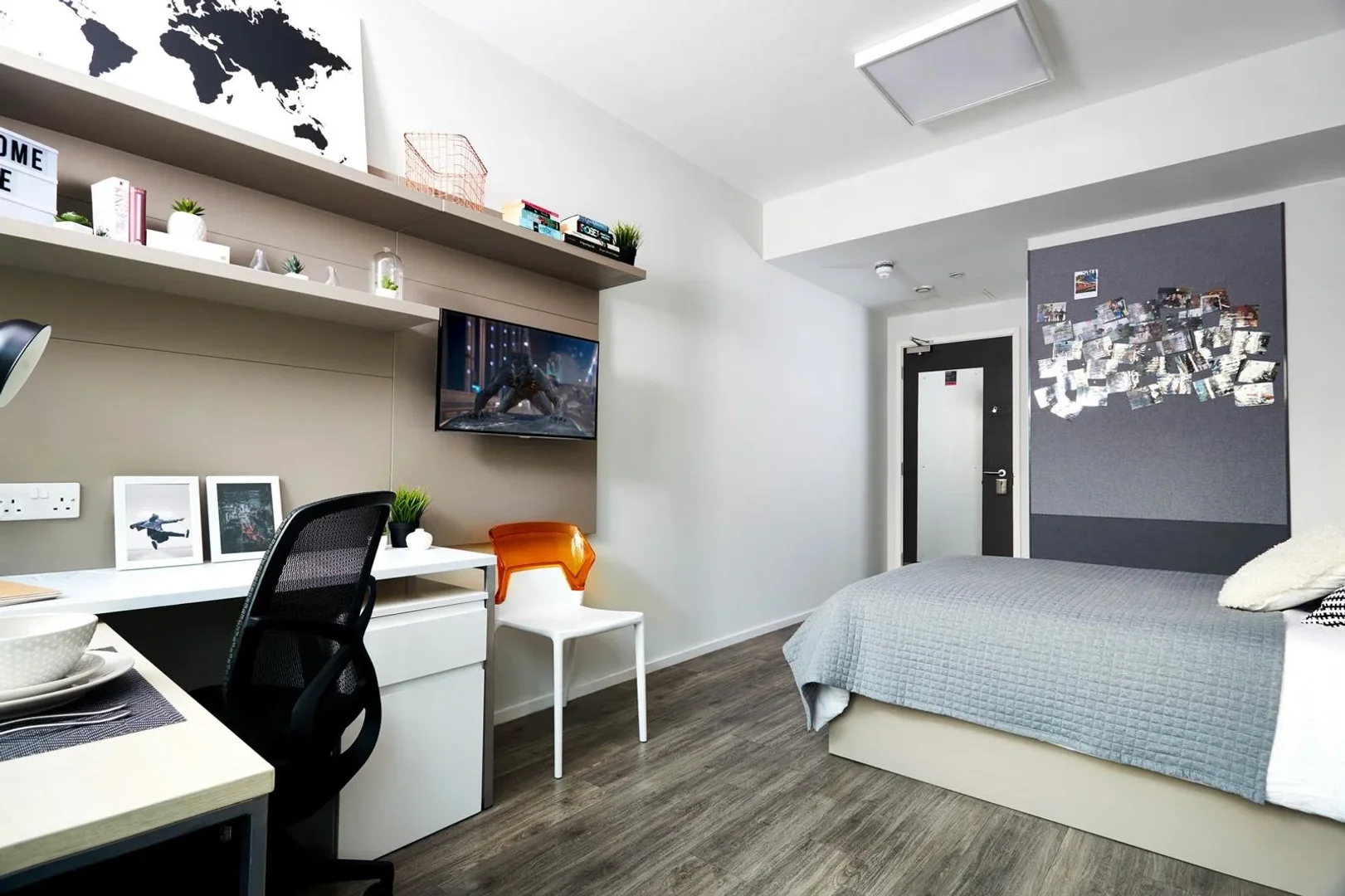Estudio para estudiantes con excelentes conexiones de transporte en 