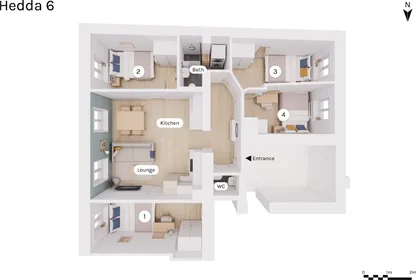 Chambre privée à Seilduksgata, 19b, image 15 de 15
