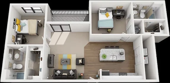 Quarto para alugar num apartamento partilhado em {area}