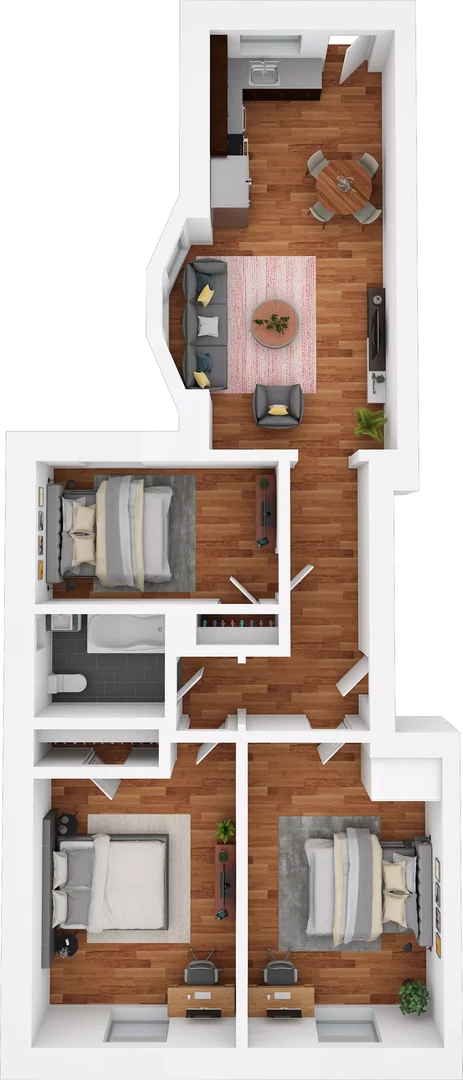 Quarto amigo do estudante em  com comodidades modernas
