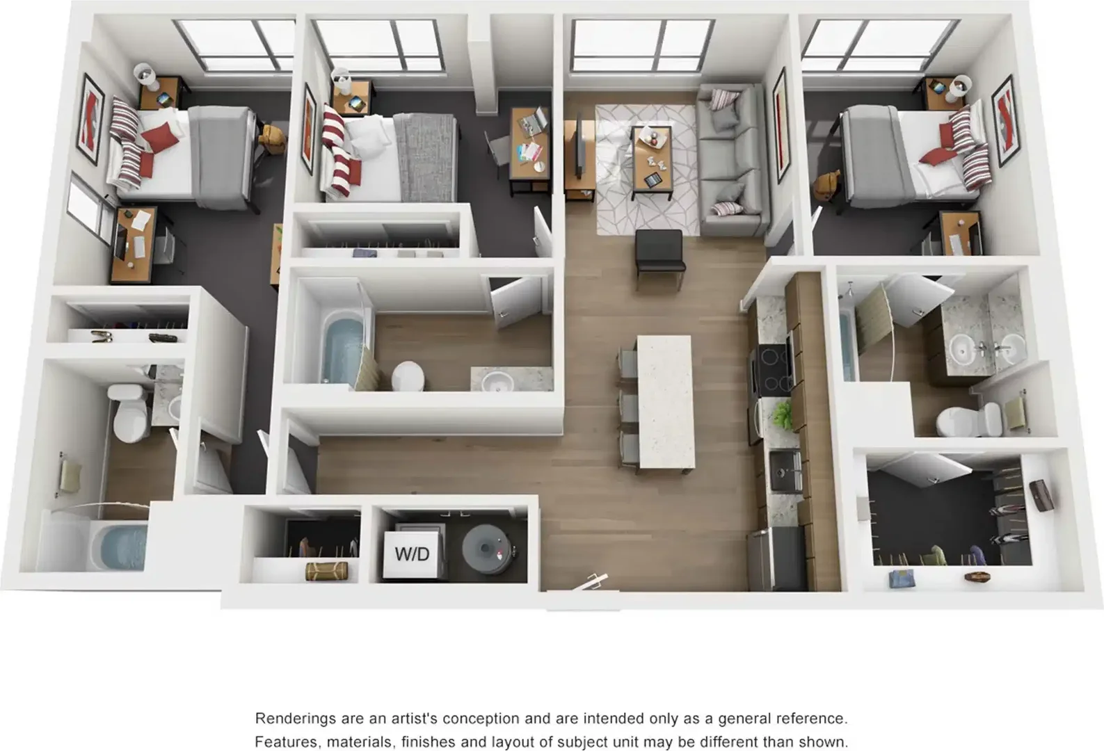 Student-friendly room in with modern amenities