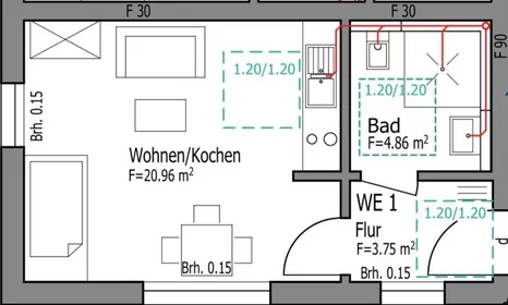 Appartamento intero in Richters Mühle, Roxel, immagine 5 di 5