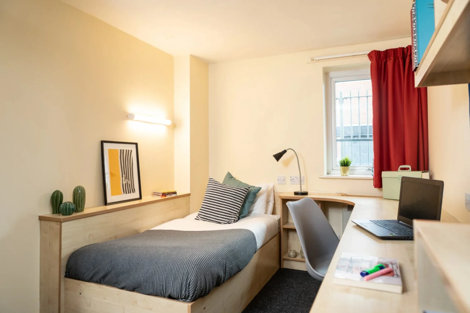 Student-friendly room in  with modern amenities
