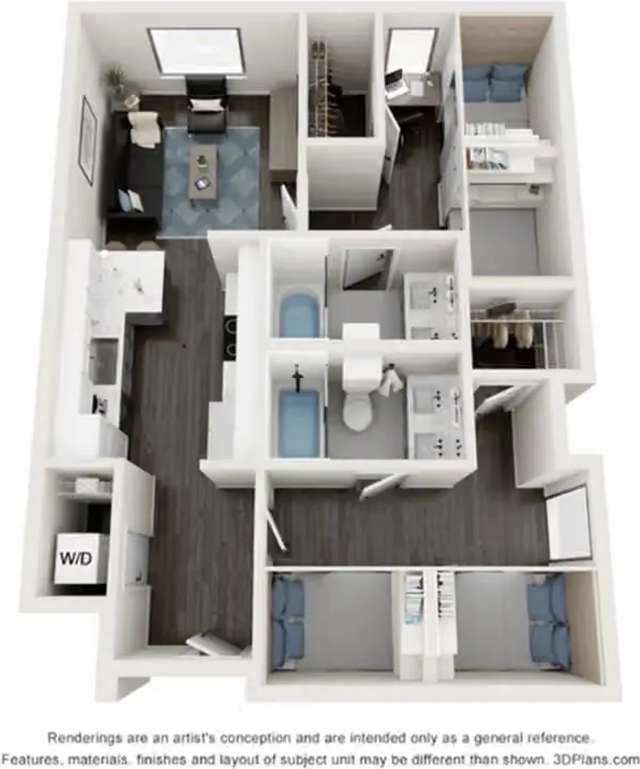Comfortable and spacious student room in 