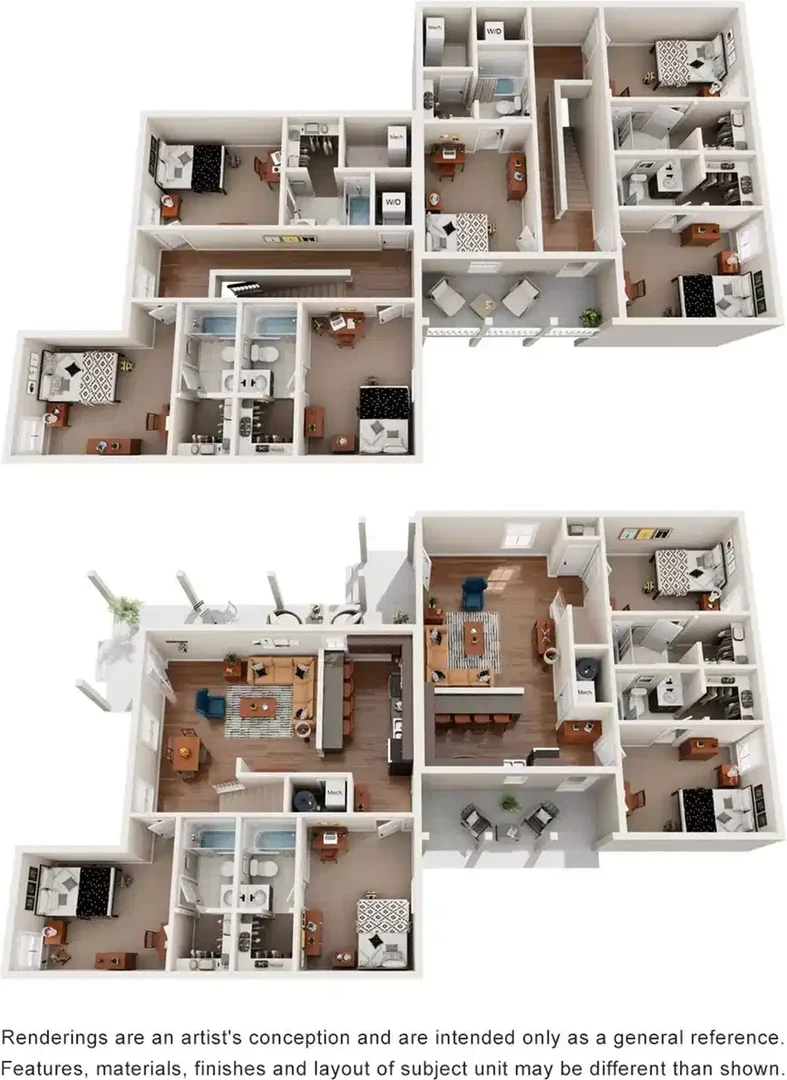 Habitación para estudiantes en con área de estudio y facilidades compartidas