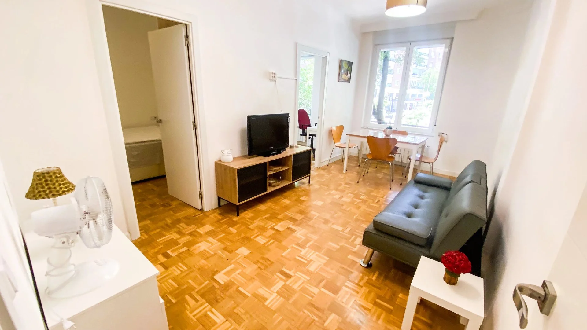 Affordable room for students with ample lighting in
