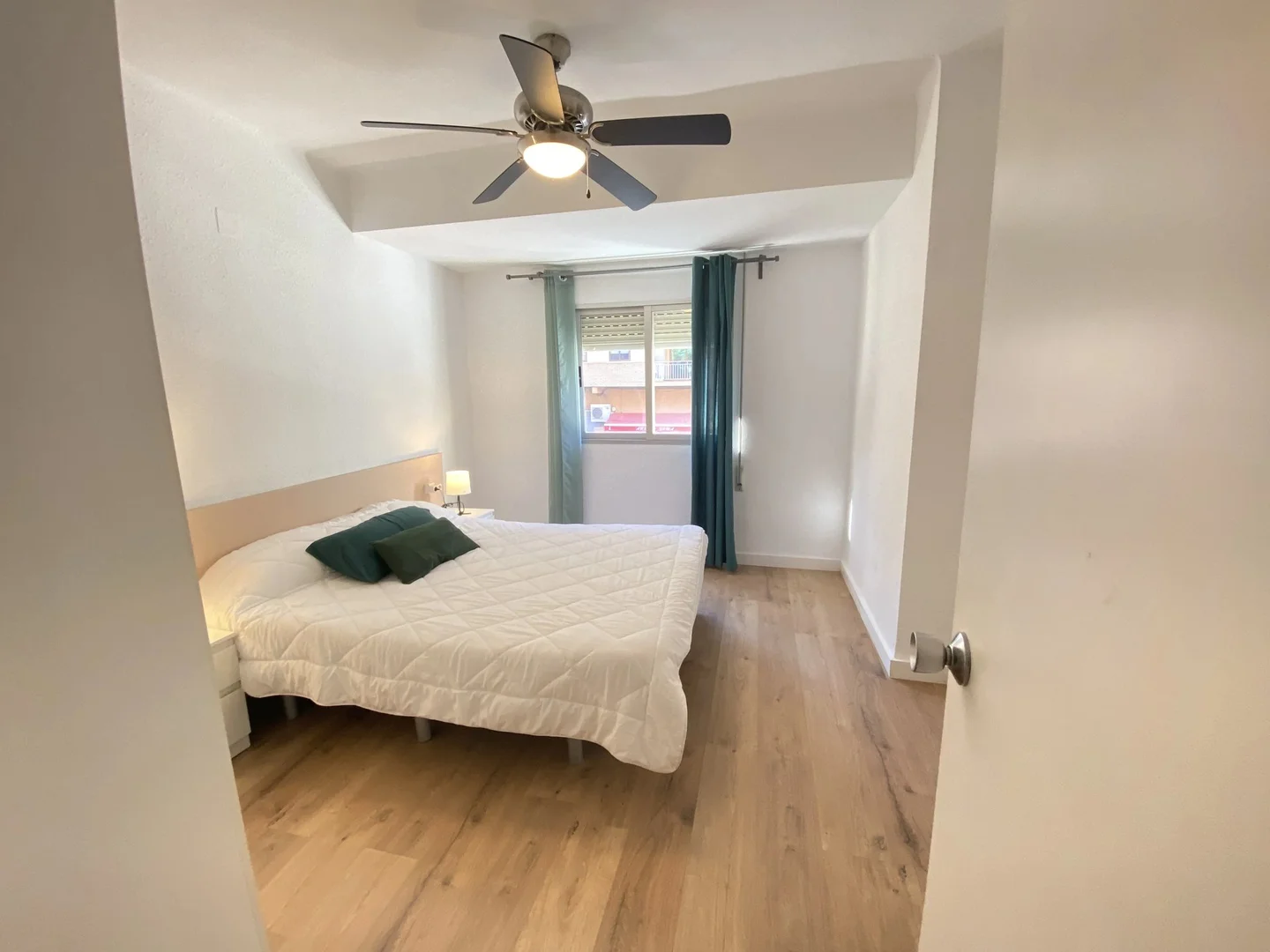 Student room in  with study area and shared facilities