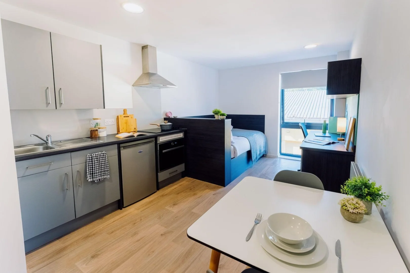 Compact studio apartment ideal for students in 