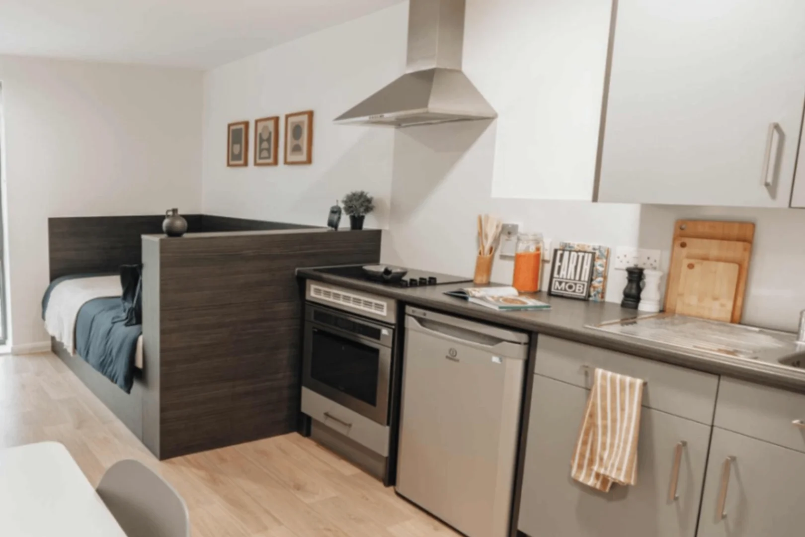 Student-friendly studio with excellent transport links in 