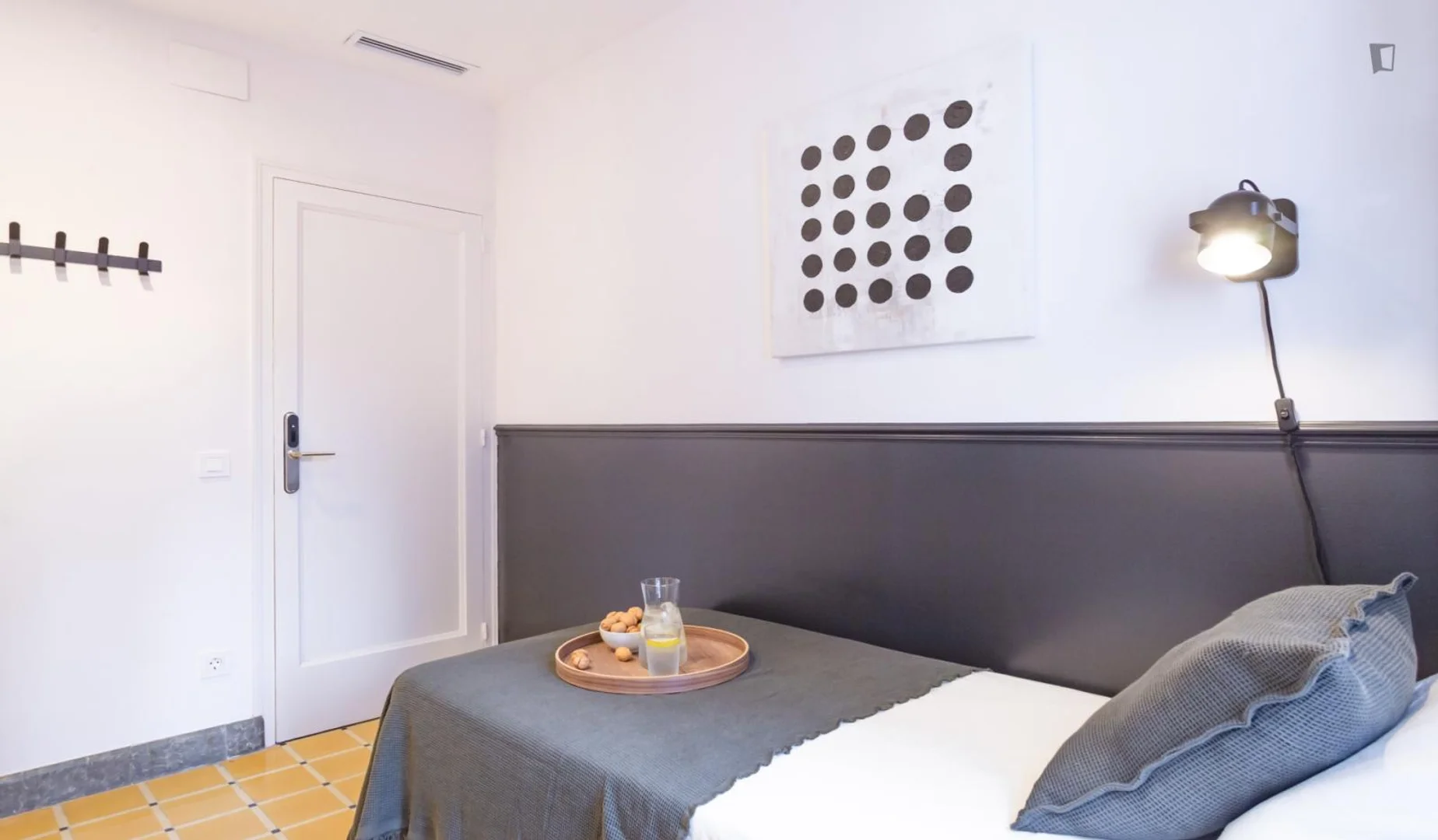 Chambre abordable pour les étudiants avec un bon éclairage dans