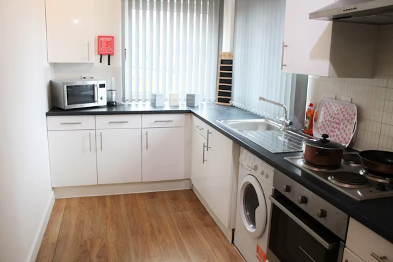 Bright and airy student room with easy university access in