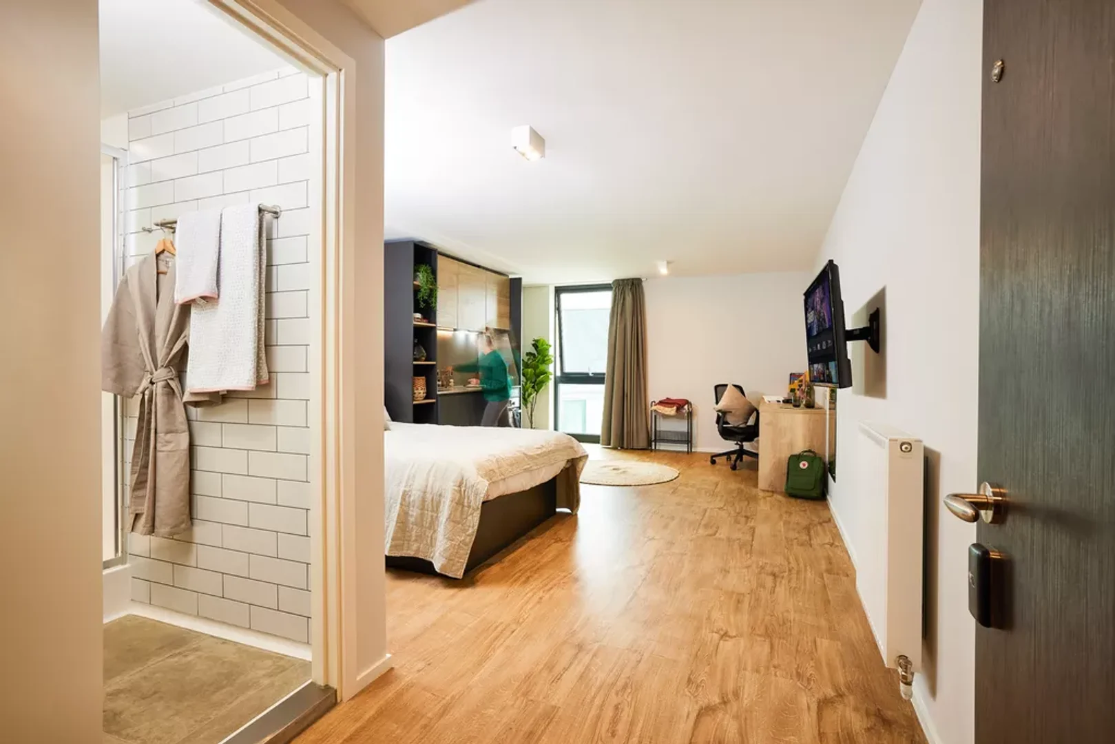 Apartamento estúdio chique perto do campus em 