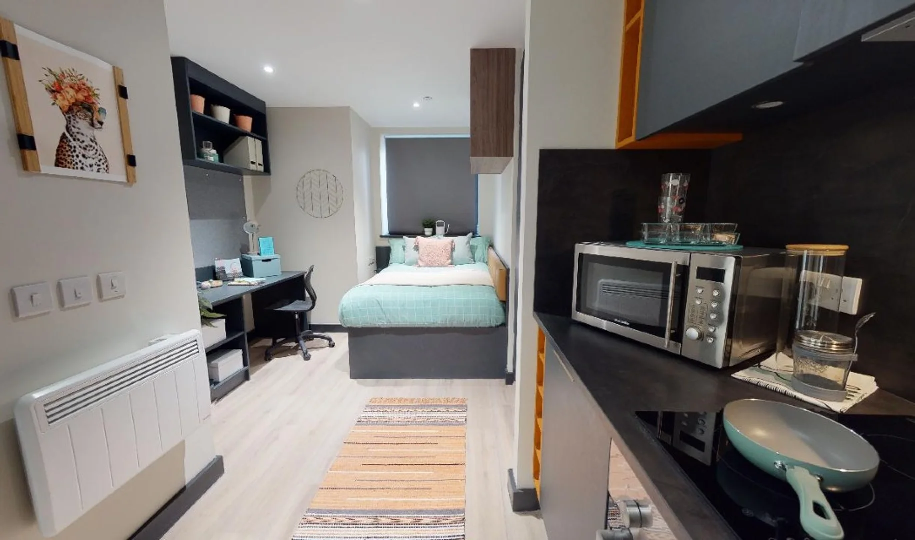 Modern student studio with complete amenities in 