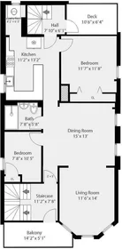 Entire apartment in residence at 47, Litchfield St., Unit 102a, Brighton, Boston, MA, 02135, image 9 of 15