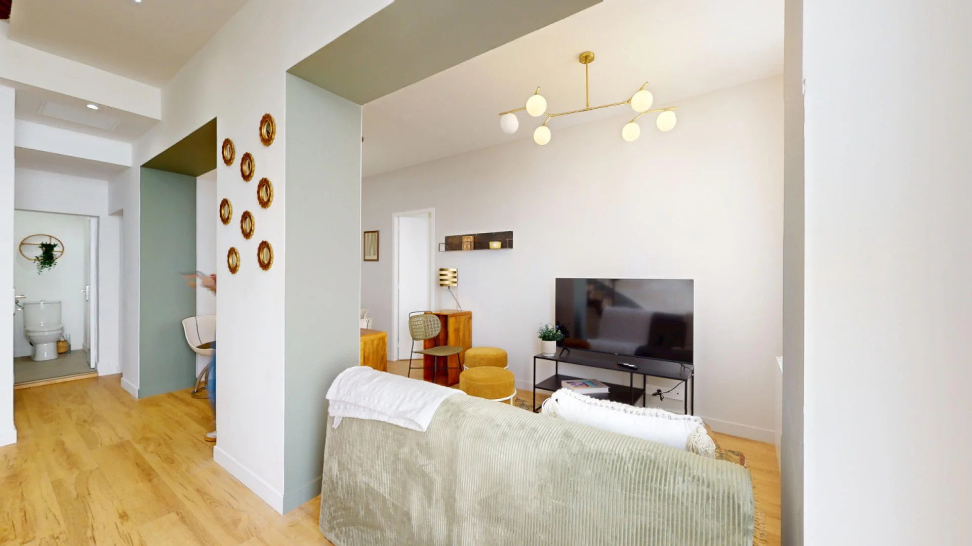 Habitación en apartamento estudiantil en alquiler en , completamente amueblado