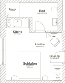 Stanza privata in Amtsstraße, 38448 Wolfsburg-Vorsfelde, Germany, immagine 9 di 10