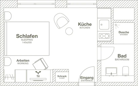 Stanza privata in Amtsstraße, 38448 Wolfsburg-Vorsfelde, Germany, immagine 10 di 10