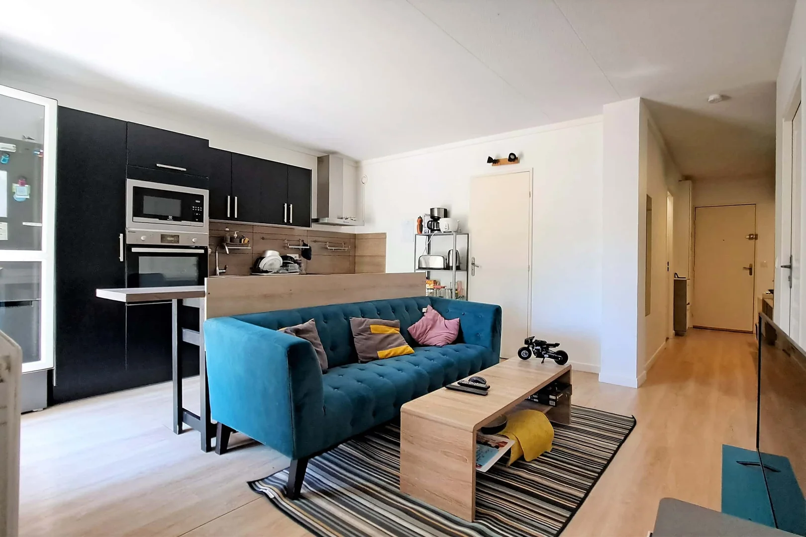 Habitación asequible para estudiantes con buena iluminación en 