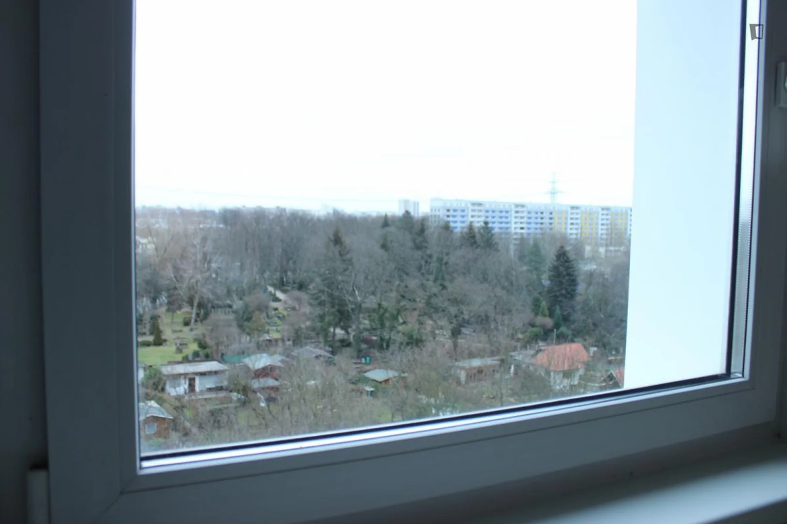 Habitación asequible para estudiantes con buena iluminación en 