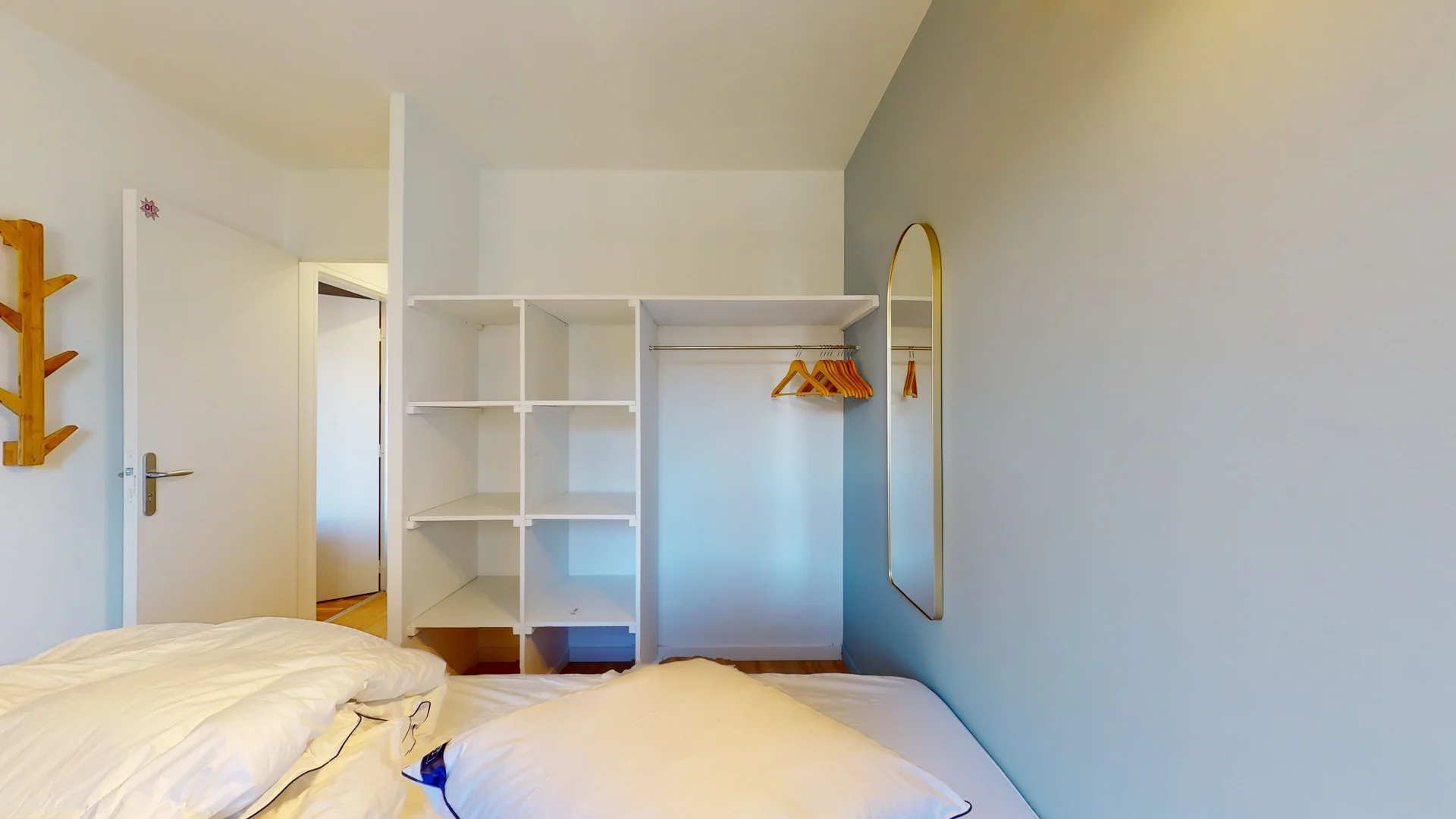 Chambre d'étudiant confortable et spacieuse dans 