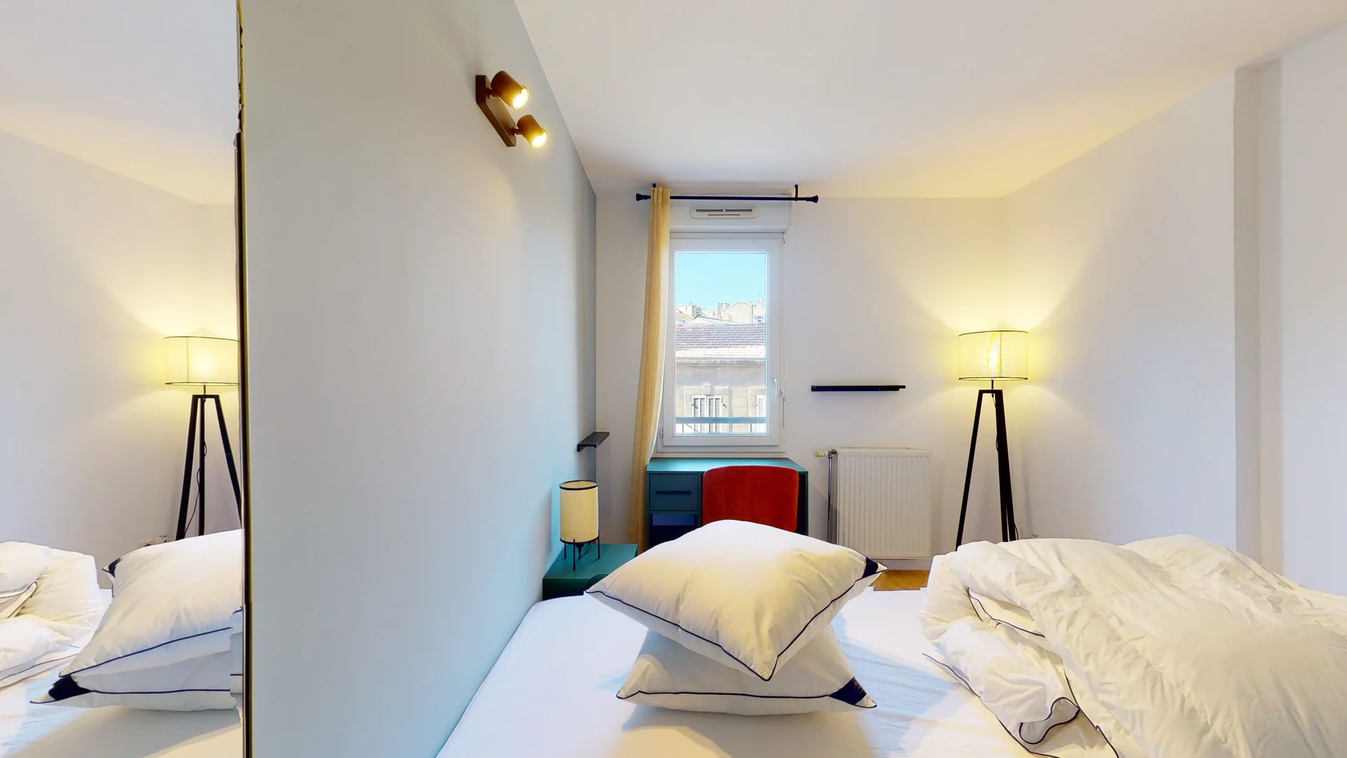 Chambre à louer dans un appartement d'étudiant à , entièrement meublée
