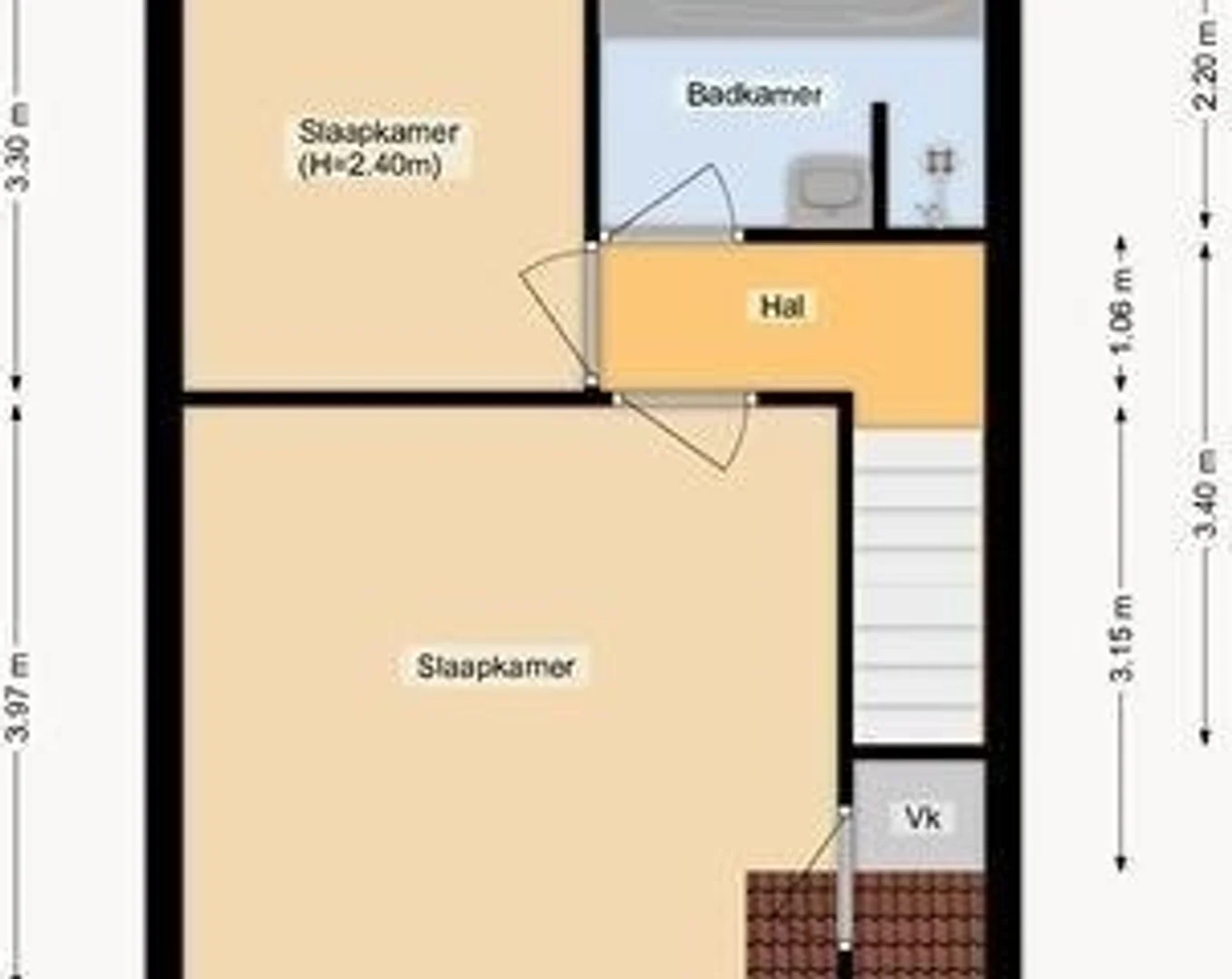 Studentenzimmer in  mit Arbeitsbereich und Gemeinschaftseinrichtungen