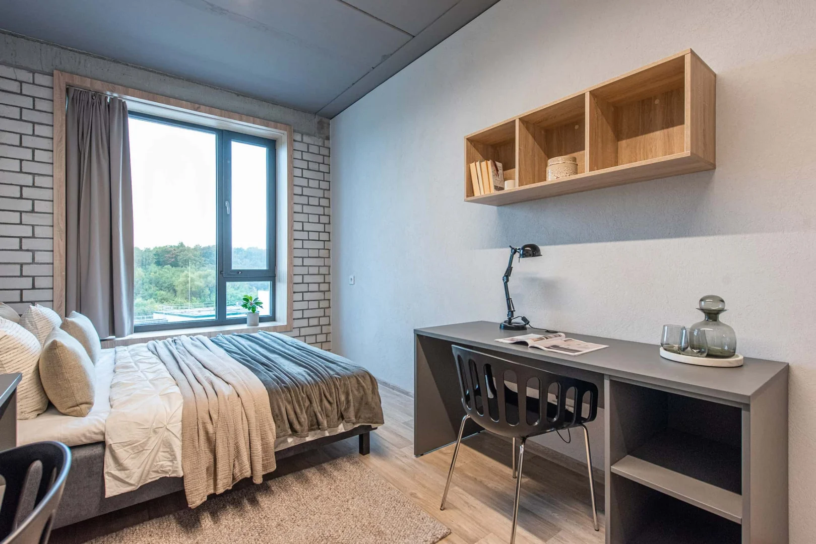 Chambre d'étudiant économique avec emplacement pratique dans