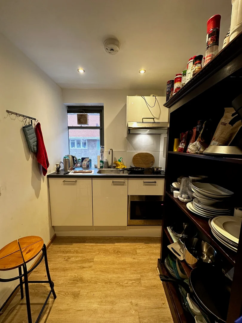Habitación asequible para estudiantes con buena iluminación en 