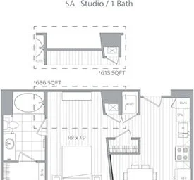 Studio in residence at 80, Cambridgepark Dr., Unit 219, North Cambridge, Cambridge, MA, 02140, image 1 of 1
