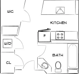 Studio in residence at 1, Leighton St., Unit 719, East Cambridge, Cambridge, MA, 02141, image 1 of 1