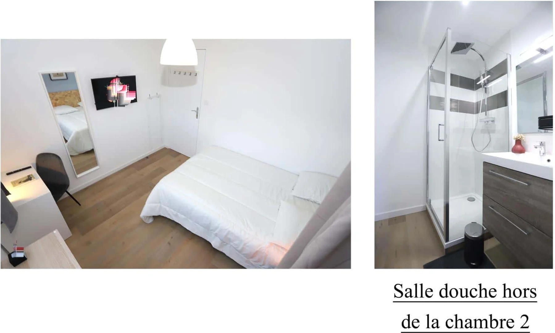 Chambre d'étudiant économique avec emplacement pratique dans 
