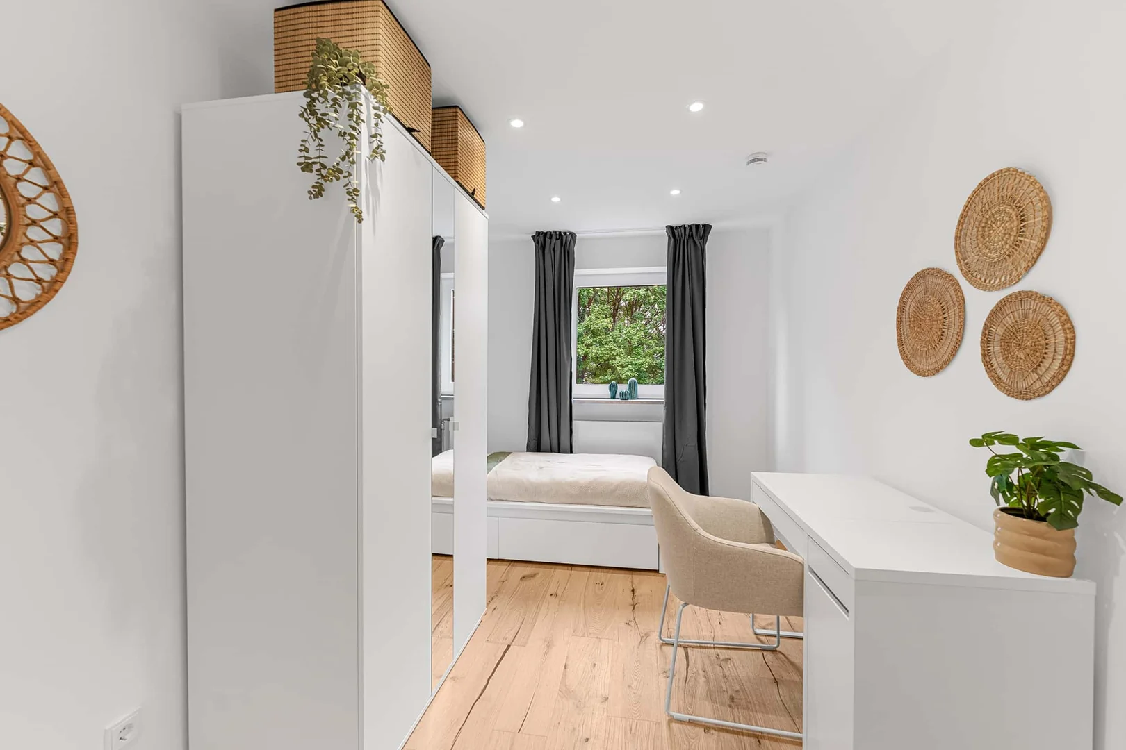 Quarto amigo do estudante em  com comodidades modernas