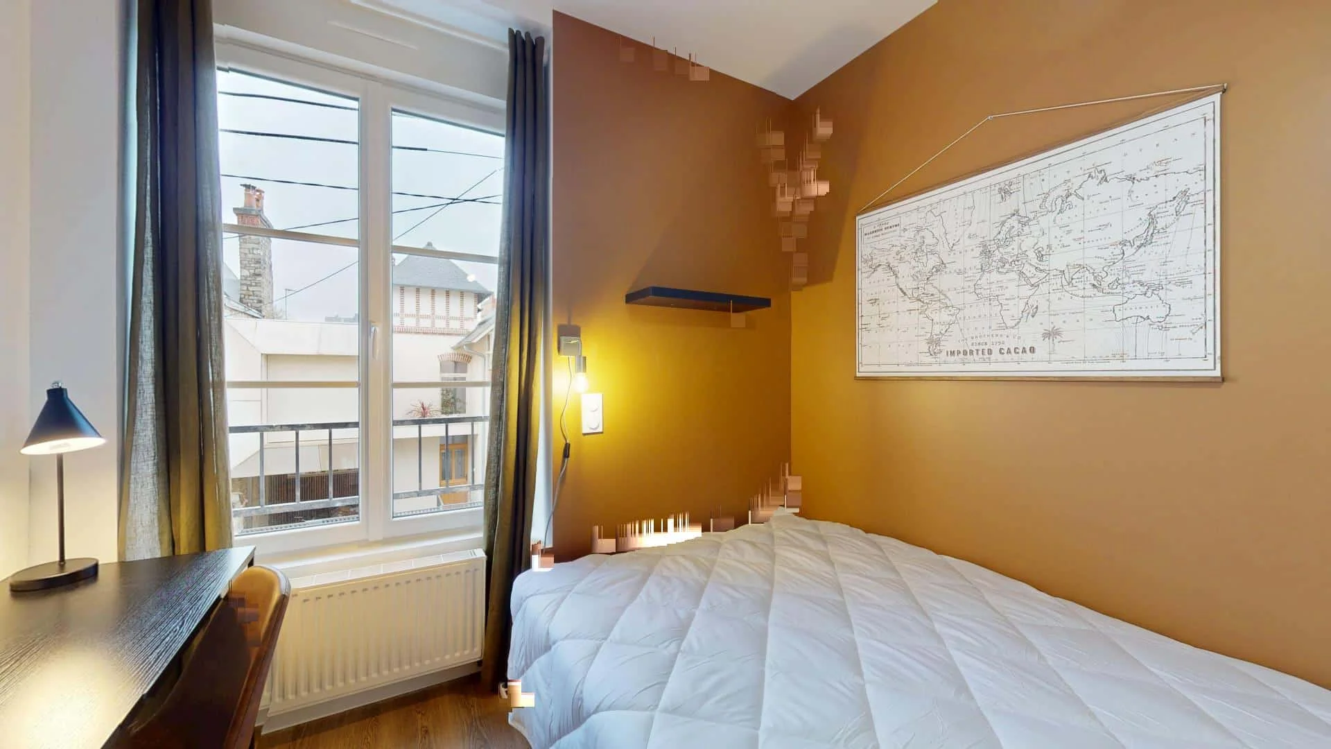Chambre conviviale pour les étudiants dans  avec des équipements modernes