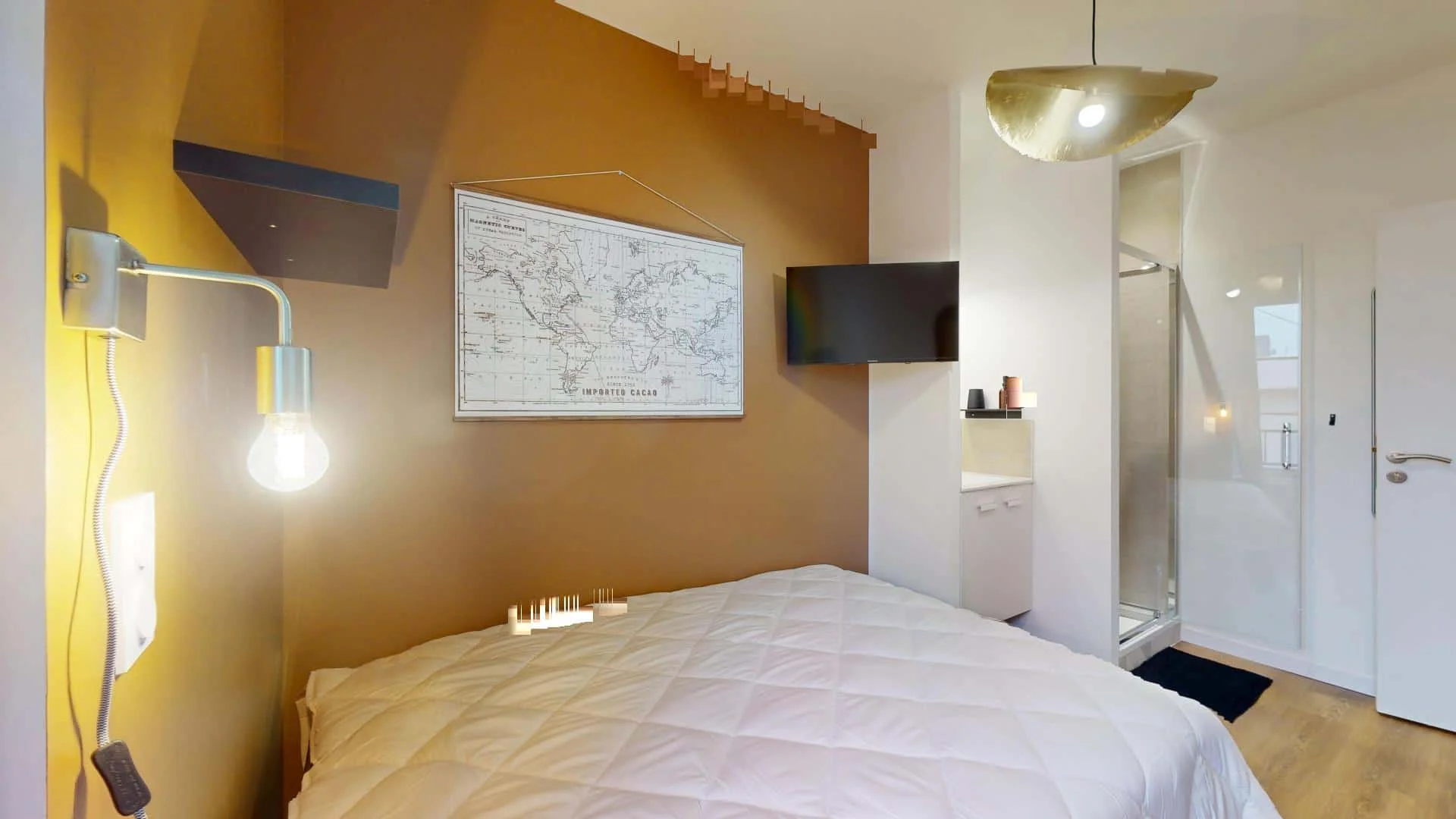 Chambre à louer dans un appartement d'étudiant à , entièrement meublée