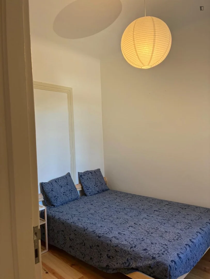 Stanza per studenti luminosa e ariosa con facile accesso all'università a