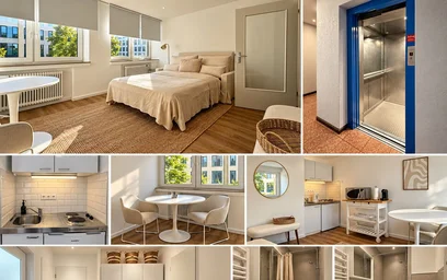 {area} de modern ve aydınlık daire