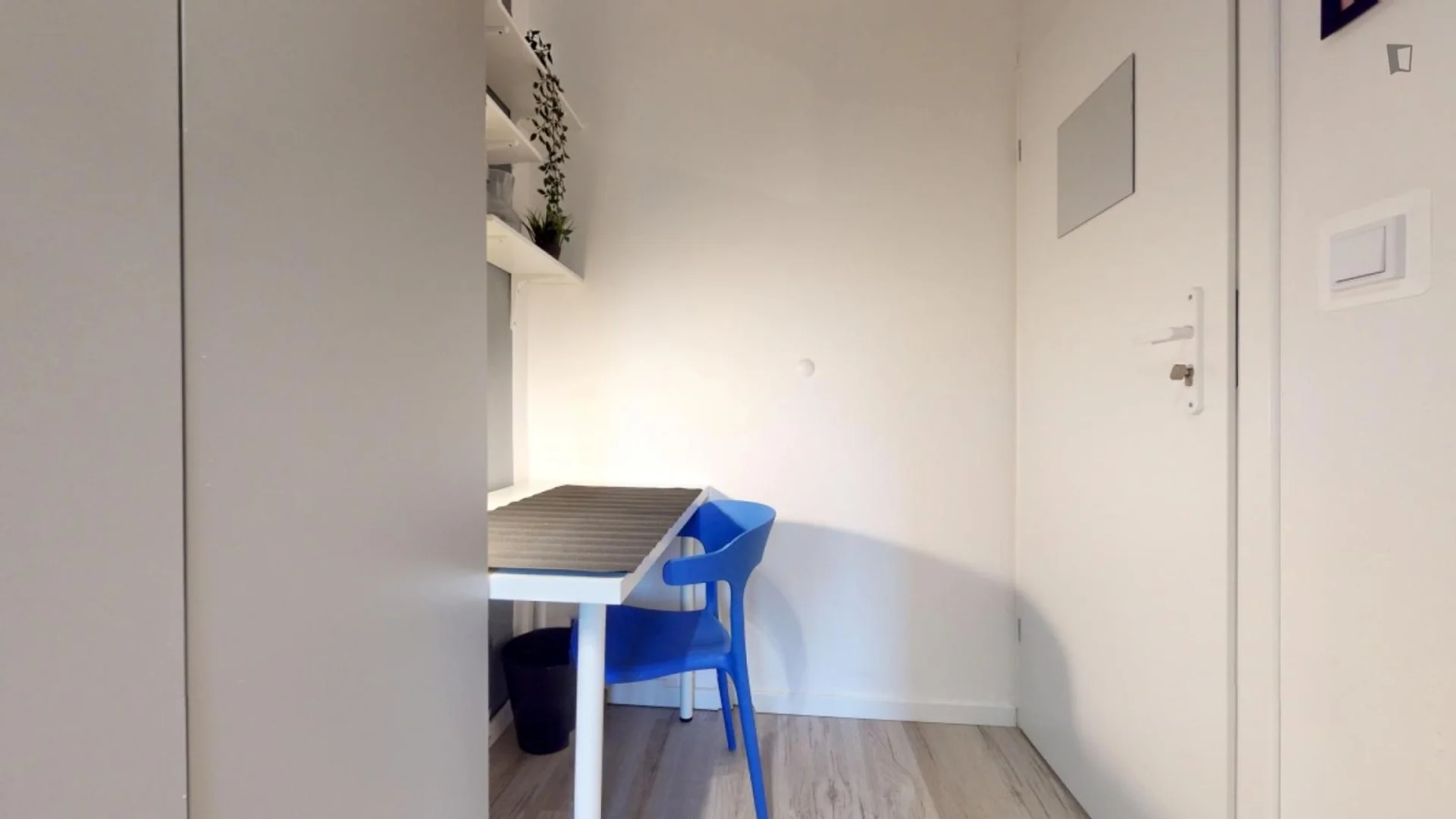 'de modern olanaklara sahip öğrenci dostu oda